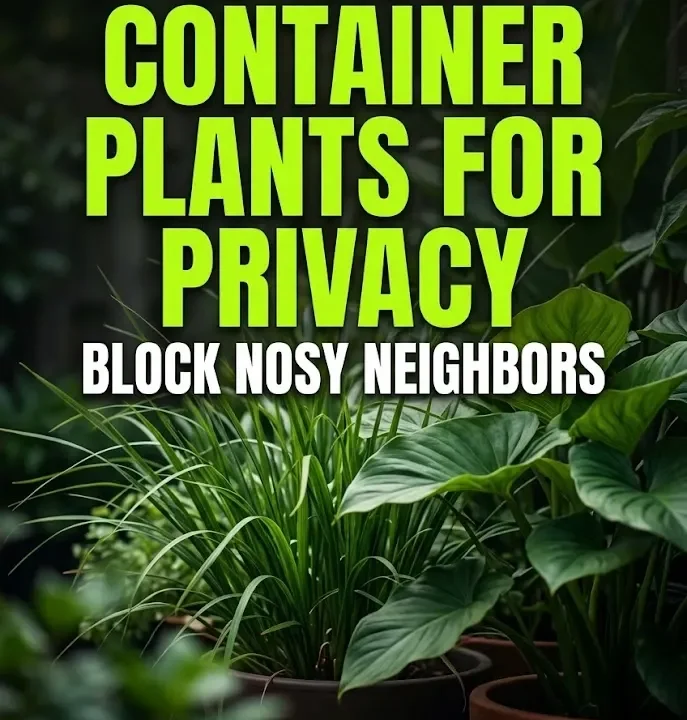 10 Genius Container Plants for Privacy: Block Nosy Neighbors