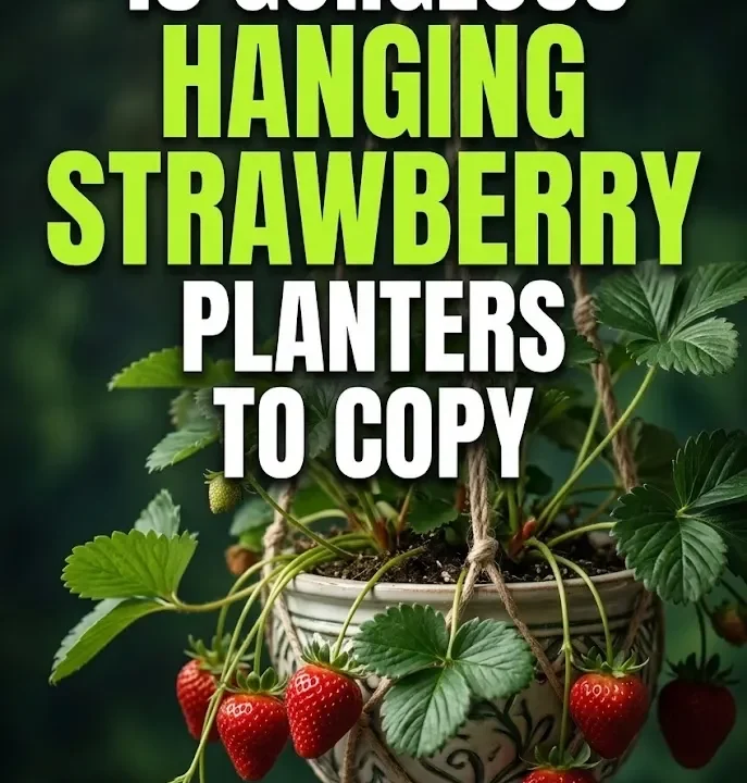10 Gorgeous Hanging Strawberry Planters to Copy 10 Gorgeous Hanging Strawberry Planters to Copy