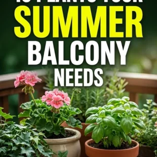 10 Plants Your Summer Balcony Needs