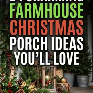 24 Charming Farmhouse Christmas Porch Ideas You’ll Love
