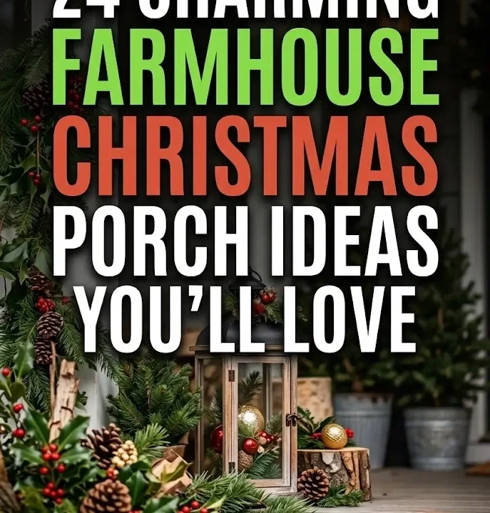 24 Charming Farmhouse Christmas Porch Ideas You’ll Love