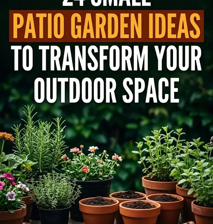 24 Small Patio Garden Ideas to Transform Your Outdoor Space