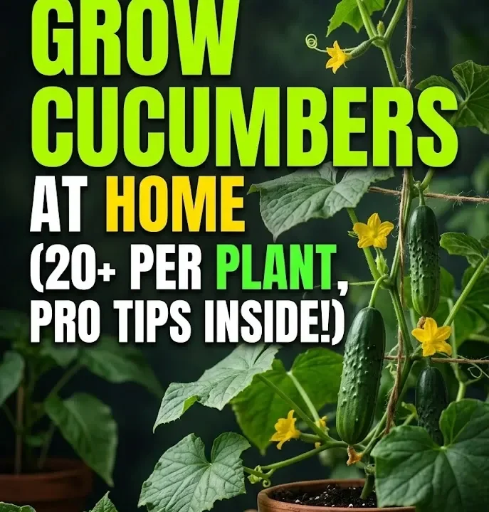 How to Grow Cucumbers at Home (20+ Per Plant, Pro Tips Inside!)
