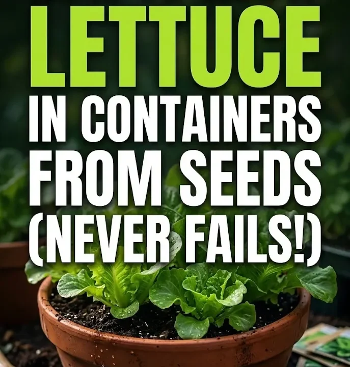 How to Grow Lettuce in Containers from Seeds (Never Fails!)