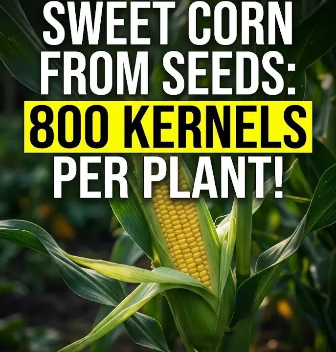 How to Grow Sweet Corn from Seeds: 800 Kernels Per Plant!