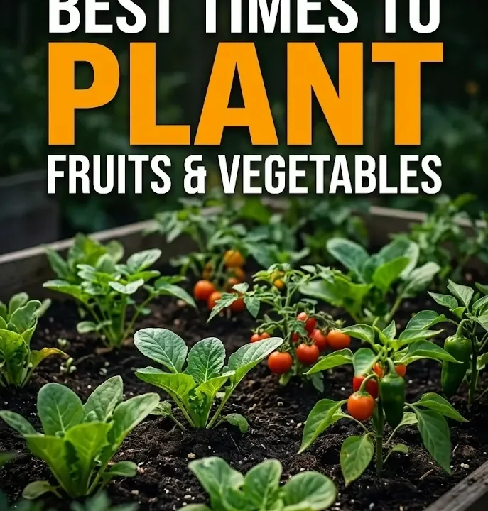 Monthly Garden Guide: Best Times to Plant Fruits & Vegetables