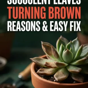 Succulent Leaves Turning Brown: Reasons & Easy Fix