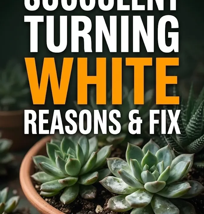 Succulent Turning White: Reasons & Fix