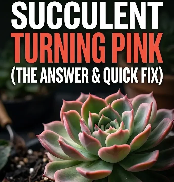 Why is My Succulent Turning Pink? (The Answer & Quick Fix)